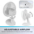 Daewoo 9" Oscillating Desk / Table Fan – White (Part No: COL1586GE) Desk Fans Various Brand_Daewoo CarlR Collections_Fans / Air Cooling Daewoo Fans Fans & Air Cooling Google Product Heating / Cooling Product Type_Desk Fans summer