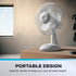 Daewoo 9" Oscillating Desk / Table Fan – White (Part No: COL1586GE) Desk Fans Various Brand_Daewoo CarlR Collections_Fans / Air Cooling Daewoo Fans Fans & Air Cooling Google Product Heating / Cooling Product Type_Desk Fans summer