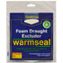 Warmseal 5mtr White Extra Wide PVC Foam Draught Excluder - G76201