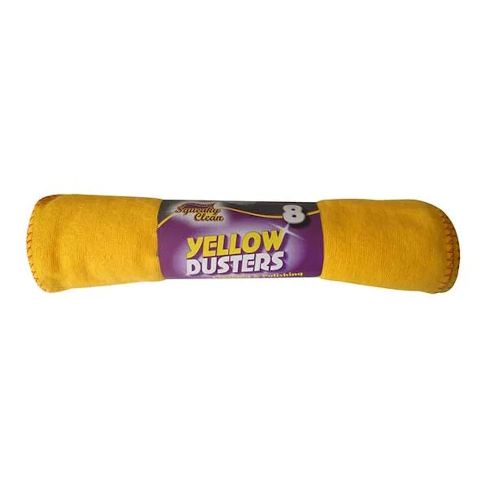Squeaky Clean Pkt8 Yellow Cotton Dusters - 688.14.8RSQ2