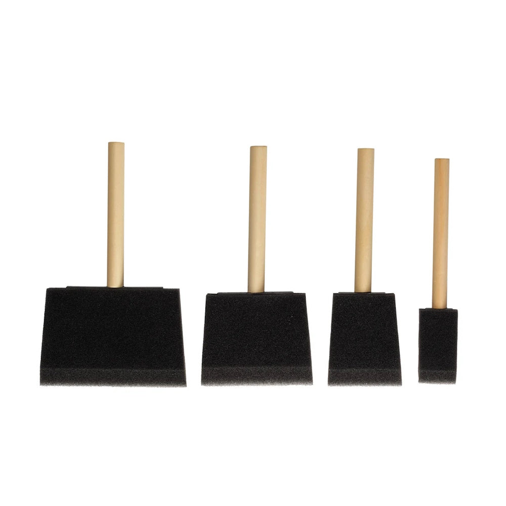 Amtech 4-Piece Poly Foam Brush Set - GG4482 Paint Brushes DK Tools Ltd Am-tech Amtech Brushes / Rollers Collections_Brushes / Rollers Collections_Decorating Supplies Decorating decorating supplies DK Tools Google Product Paint Brushes & Rollers Product Type_Paint Brushes