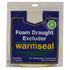 Warmseal PVC Foam Draught Excluder White 15Mtr - G71201