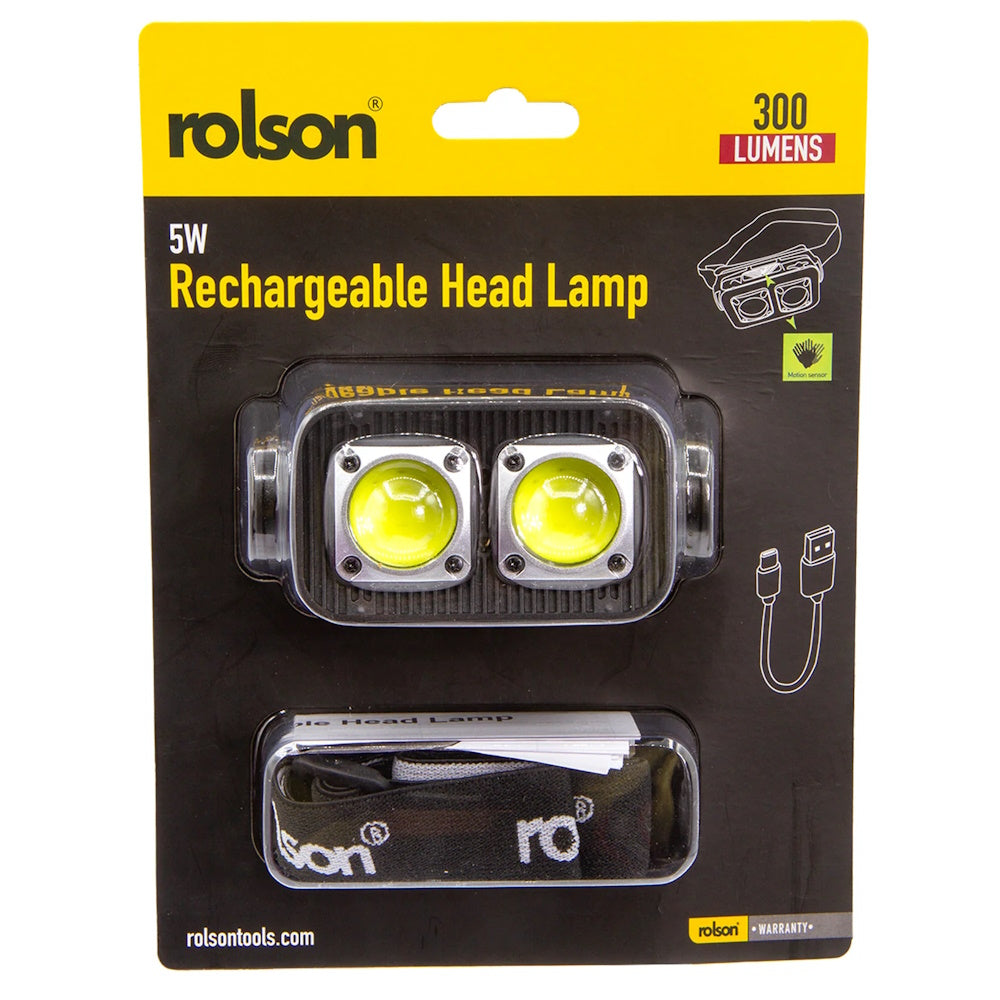 Rolson 5W Rechargeable Head Lamp - 61486