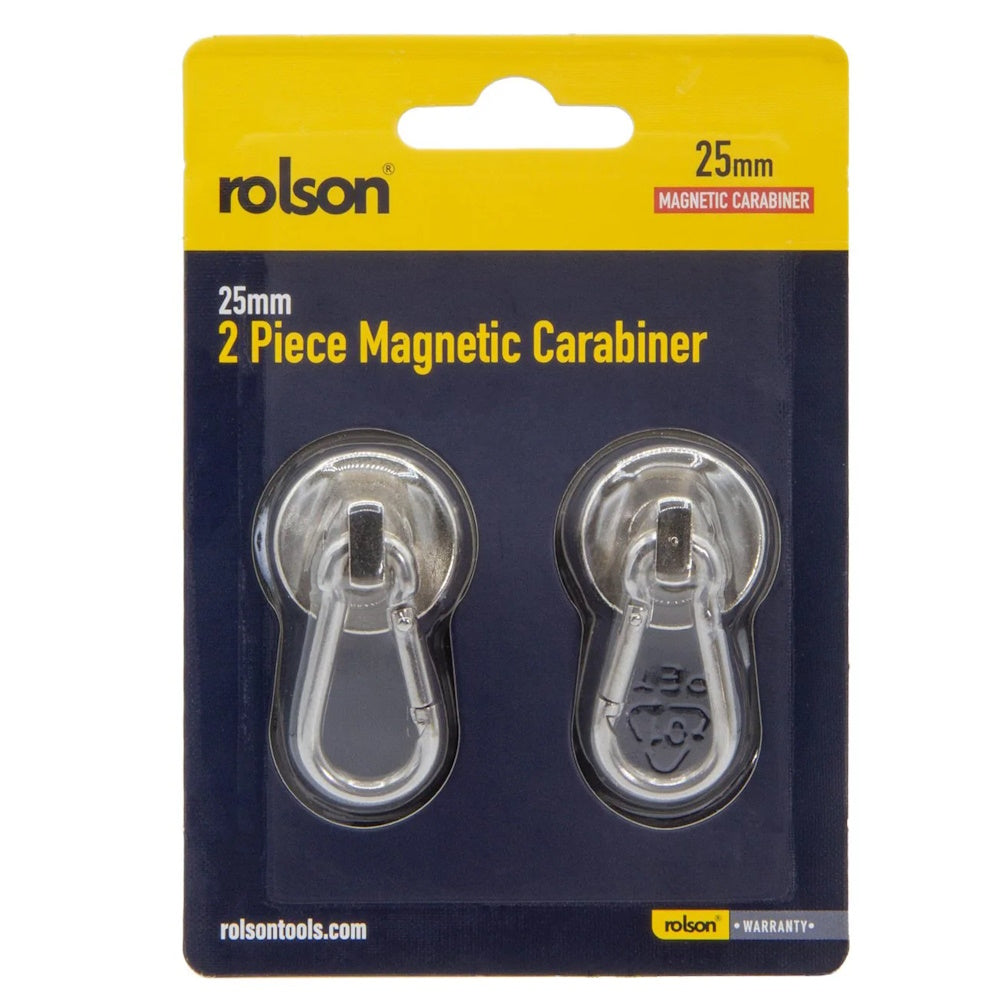 Rolson 2 Piece 25mm Magnetic Carabiner - 60929