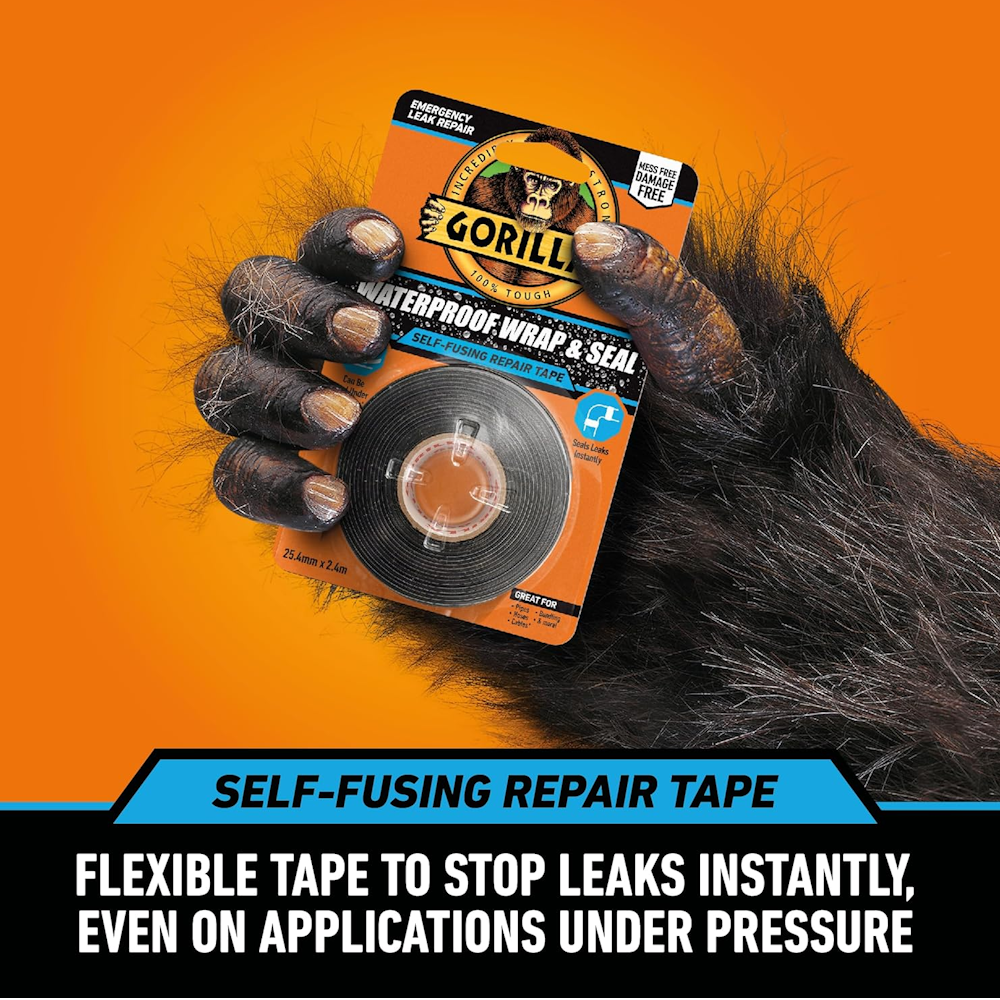 Gorilla Waterproof Wrap & Seal Repair Tape 2.4m (Part No: 115176)