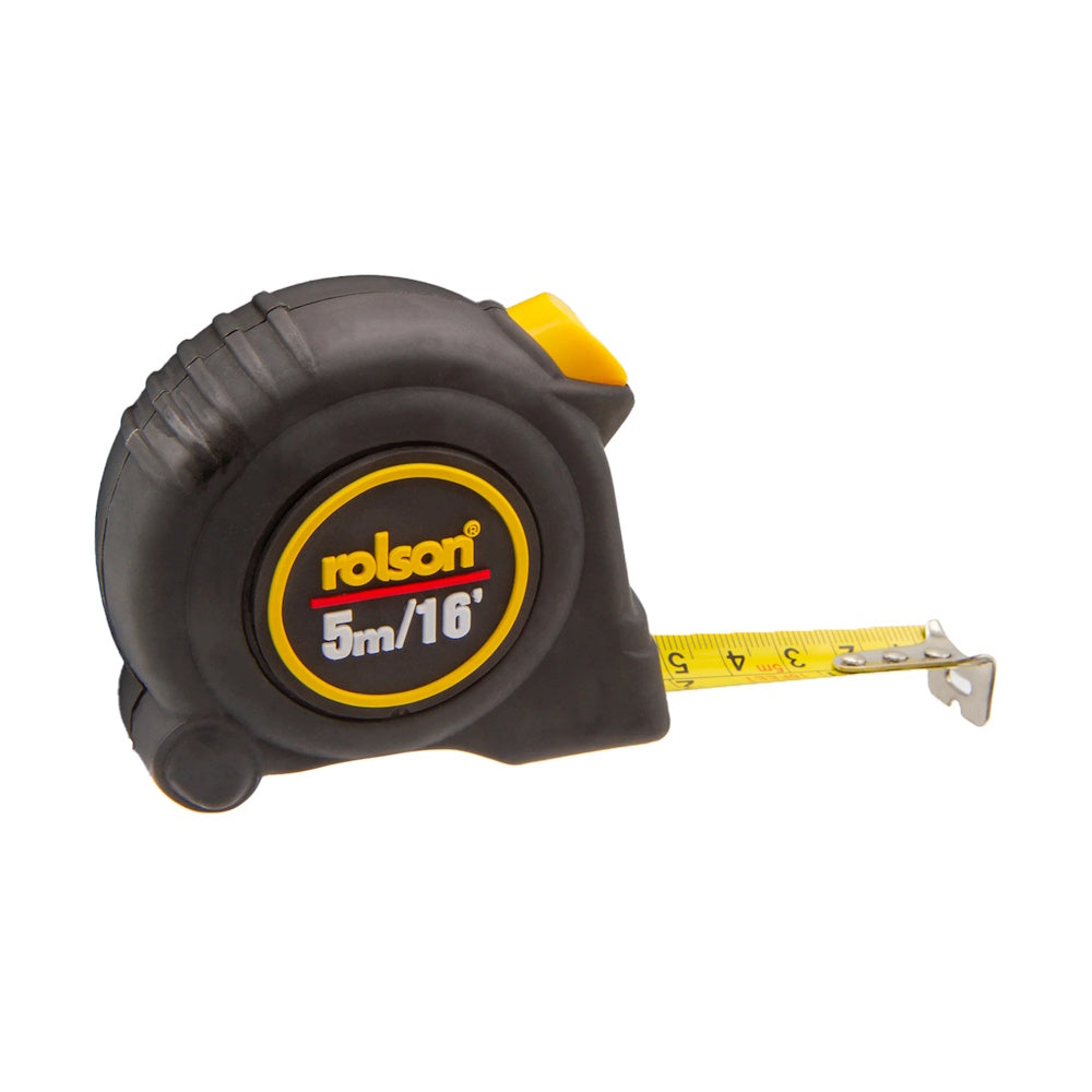 Rolson Tape Measure 5mtr (Part No: 50565) Tape Measures Rolson Tools Ltd Brand_Rolson CarlR Collections_Measures Rules and Levels Collections_Weighing and Measuring Measures & Rules Measures Rules & Levels Product Type_Tape Measures Rolson Weighing & Measuring
