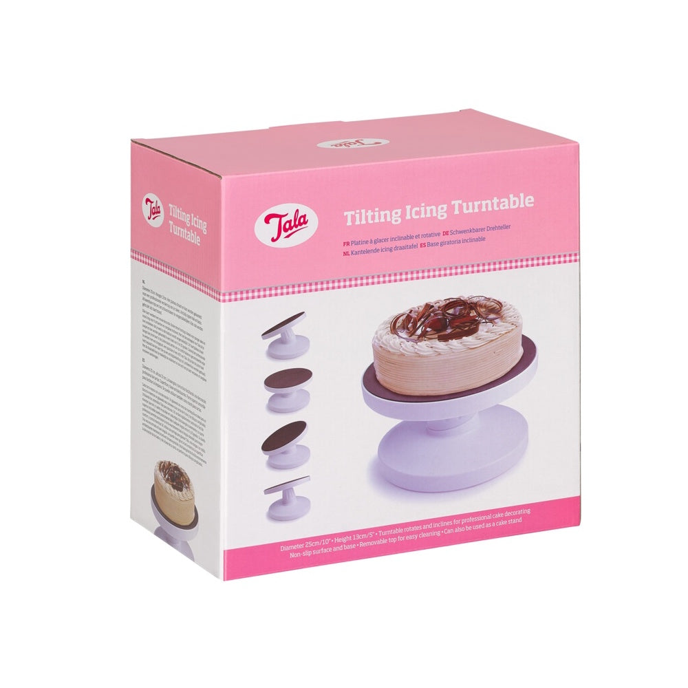 Tala Tilting Icing Turntable - 10A00050 Baking Dayes Ltd (AIS) Baking Brand_Tala Cake CarlR Christmas Baking Christmas Cake Decorating & Storage Collections_Baking cooking & baking dayes Dayes Ltd Dayes UK Home Baking Product Type_Cake Decorating Product Type_Christmas Baking Product Type_Sundry Baking Tala