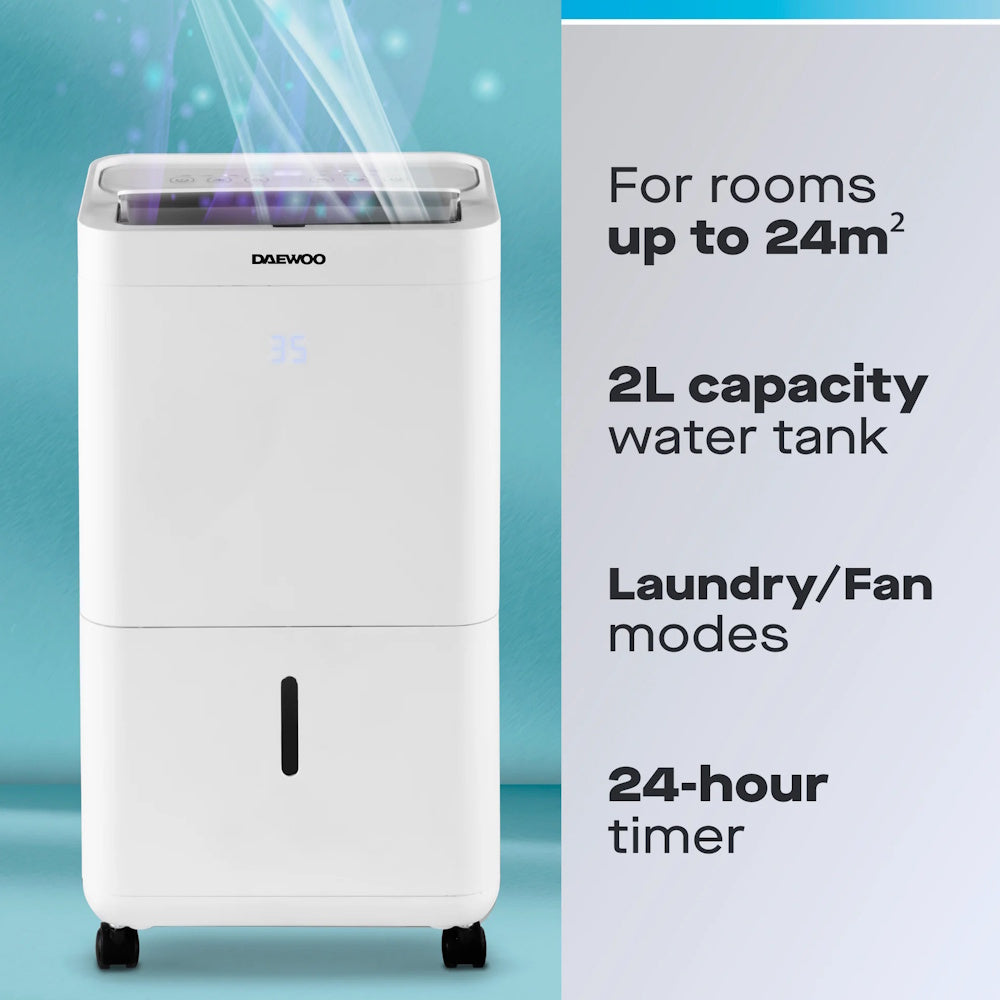 Daewoo Dehumidifier 12 Litre With Air Purifier – COL1670GE