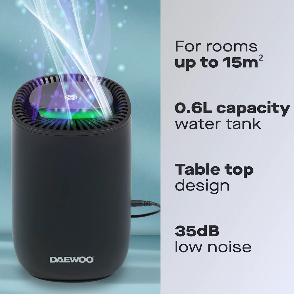 Daewoo Dehumidifier 600ml – COL1668GE
