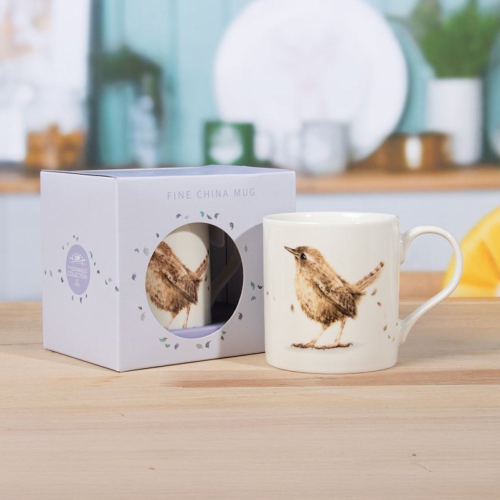 British Birds Mug – Wren - LP96733 Single Mug Lesser & Pavey Ltd Brand_Lesser and Pavey CarlR Collections_Mugs Cups and Saucers Dining & Tableware Drink Lesser & Pavey mug Mugs Mugs Cups & Saucers Product Type_Single Mugs Tableware