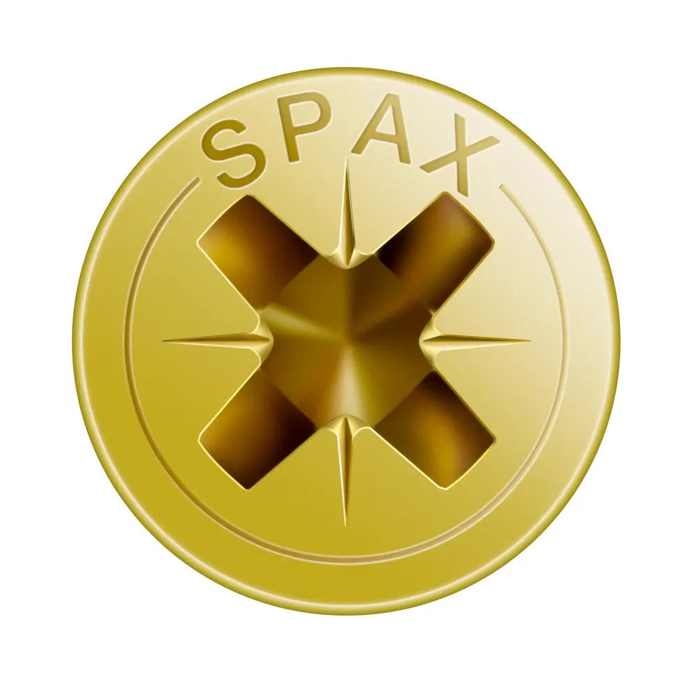 5.0x100mm SPAX Pozi Yellow Screws - 1081020501003 Screws Spax UK Ltd (NMBS) CarlR Collections_Other Screws Collections_Screws / Nails Collections_Woodscrews Other Screws Product Type_Screws Screws Screws & Nails spax Woodscrews