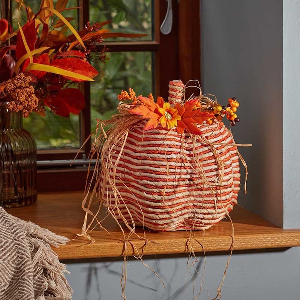 Smart Garden Raffia Striped Pumpkin XL (Part No. 2645010)