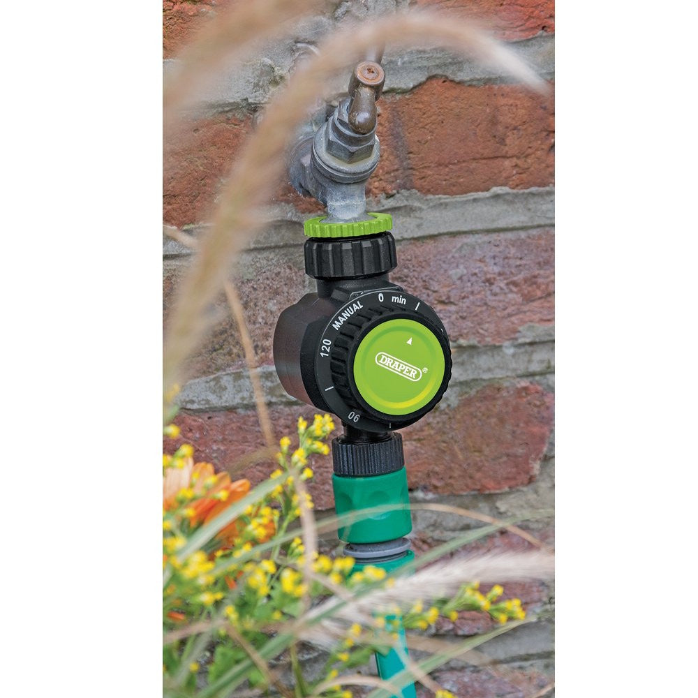 Draper Water Timer - 36748 Hose Fittings Draper Tools Ltd (NMBS) Brand_Draper CarlR Collections_Hoses / Watering Draper Garden Hoses HOSE Hoses & Watering Product Type_Hose Fittings