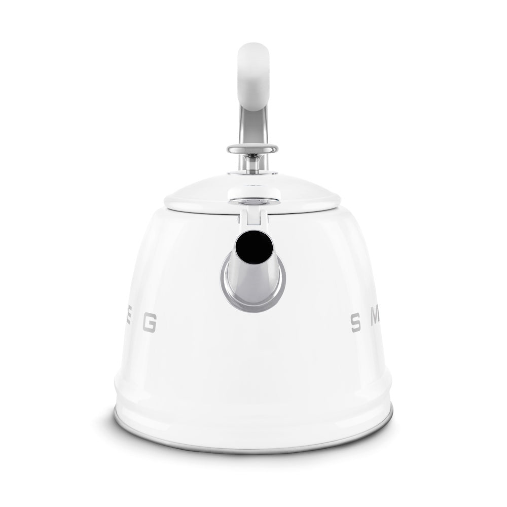 Smeg Whistling Kettle – White - WKF01WH Hob Kettles R K Wholesale Ltd (AIS) Brand_Smeg CarlR Coffee Teapots & Hob Kettles Collections_Coffee Teapots and Hob Kettles Hob Kettles Kettle Kettles Kitchen Kitchenware Product Type_Hob Kettles Product Type_Kettles Smeg Whistling Kettles