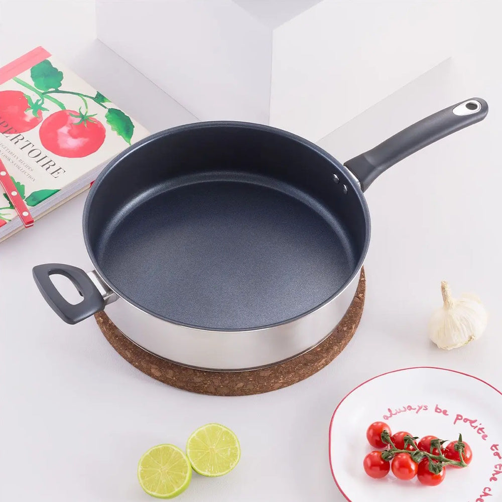 Judge Essentials Sauté Pan 28cm (Part No: JEC29S) Saute Pans Horwood Homewares Ltd (AIS) Brand_Judge CarlR Collections_Saucepans / Casseroles Collections_Saucepans and Caseroles Judge Judge Essentials Kitchen Kitchen & Dining Product Type_Saucepans Product Type_Saute Pans Saucepans Saucepans & casseroles