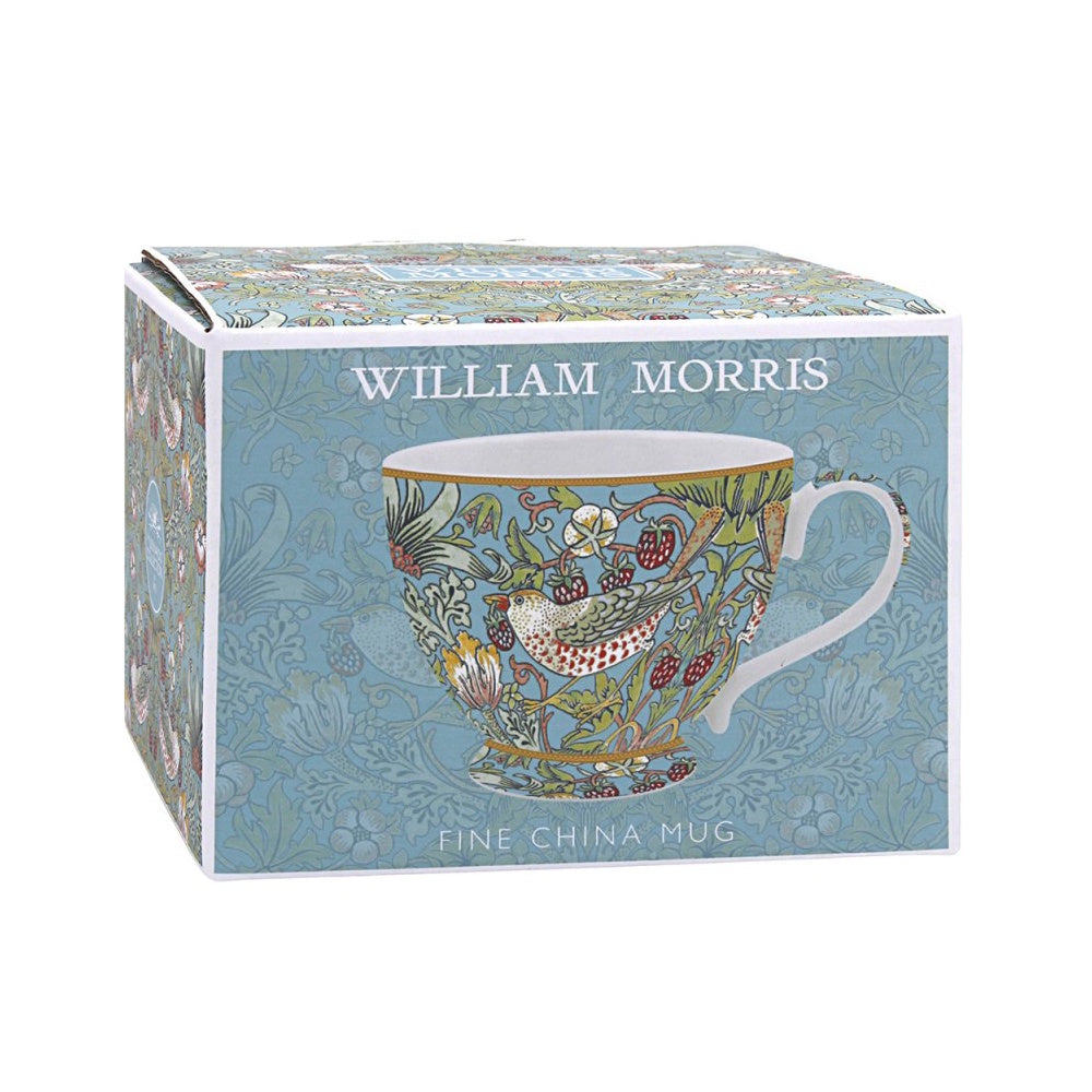 Lesser & Pavey William Morris Strawberry Thief Footed Mug - LP96700 Single Mug Lesser & Pavey Ltd Brand_Lesser and Pavey CarlR Collections_Mugs Cups and Saucers Dining & Tableware Kitchen & Dining Lesser & Pavey mug Mugs Mugs Cups & Saucers Product Type_Picnic Dining Product Type_Single Mugs