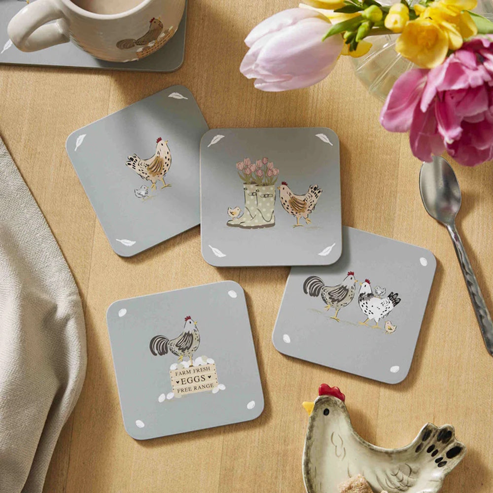 Cooksmart Hen House – Coasters Set of 4 (Part No: 2645)