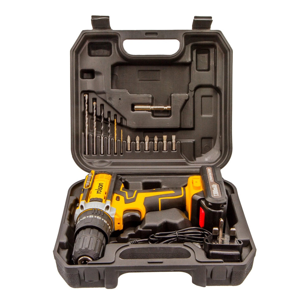 Cordless Hammer Drill 18V – Part No: 70720 Power Drills & Screwdrivers Rolson Tools Ltd Brand_Rolson CarlR Collections_Drills and Screwdrivers DIY Drill Drilling Expert DIY Masonary Drill Power Drills & Screwdrivers Product Type_Power Drills & Screwdrivers Rolson