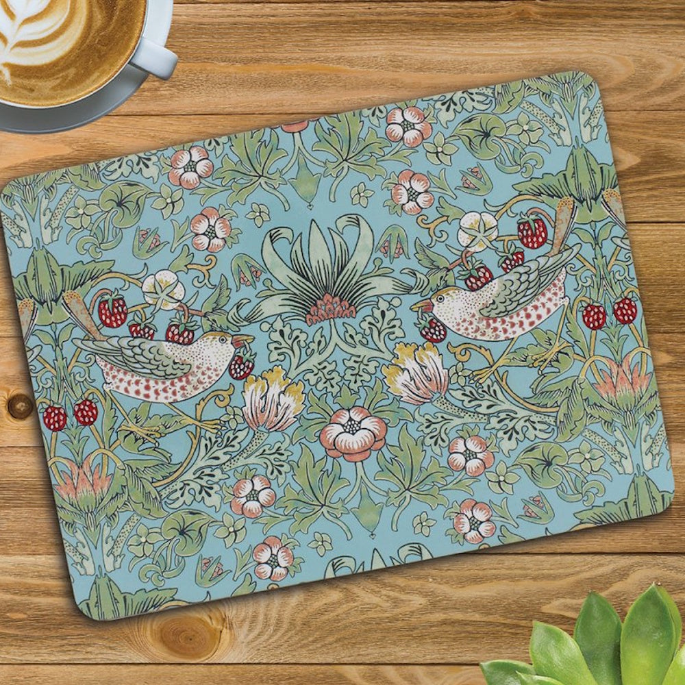 William Morris Strawberry Thief Placemats Set of 4 - LP96645 Place mats Lesser & Pavey Ltd Brand_Lesser and Pavey CarlR Collections_Tableware Dining & Tableware Kitchen & Dining Lesser & Pavey Product Type_Picnic Dining Product Type_Sundry Tableware Sundry Tableware Tableware