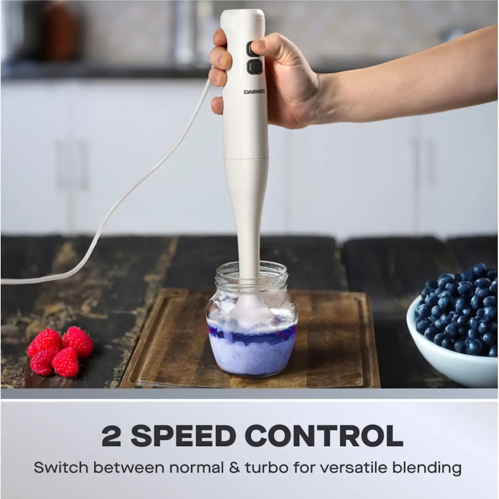 Daewoo Hand Blender 350W - SDA2869 Hand / Stick Blenders Eurosonic Group Limited (AIS) Brand_Daewoo CarlR Daewoo Hand & Table Blenders Kitchen Kitchen Appliances Kitchen Equipment Kitchen Tools & Utensils Kitchenware Product Type_Hand / Stick Blenders