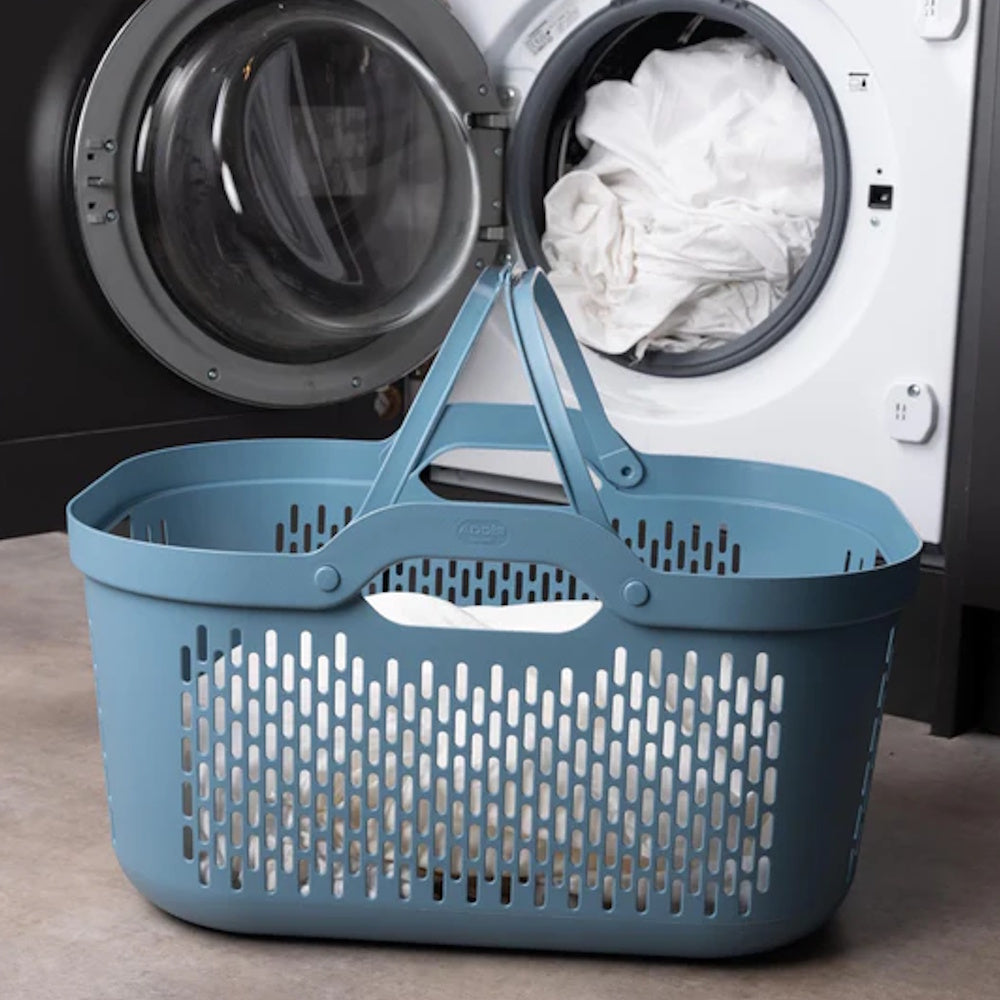 Addis Laundry Basket with Handles Air Blue - 519561 Laundry Baskets Addis Housewares Ltd (AIS) ADDIS Brand_Addis CarlR Collections_Laundry Kitchen Organisation Laundry Product Type_Laundry Accessories Product Type_Laundry Baskets Product Type_Laundry Care