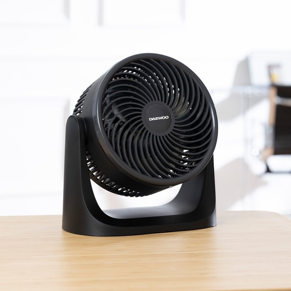 Daewoo Desktop Air Circulator (Part No: COL1679) Desk Fans Bluestem Group Brand_Daewoo CarlR Collections_Fans / Air Cooling Daewoo Fans Fans & Air Cooling Heating / Cooling Product Type_Desk Fans summer