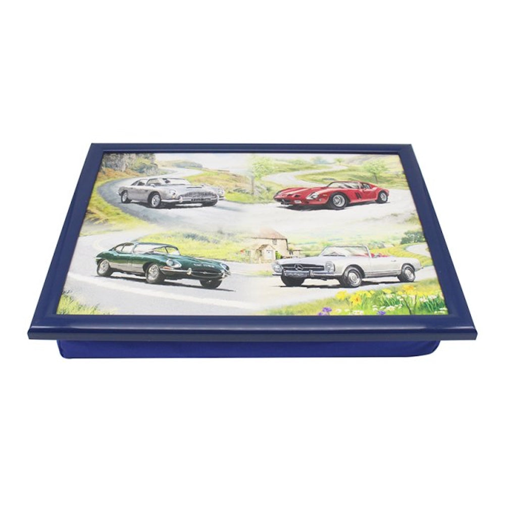Lesser & Pavey Classic Cars Laptray (Part No: LP90527) laptray Lesser & Pavey Ltd Brand_Lesser and Pavey CarlR Collections_Trays Tablemats and Coasters Dining & Tableware Kitchen & Dining Laptray Lesser & Pavey Product Type_Picnic Dining Product Type_Trays Tray Trays Trays Tablemats & Coasters