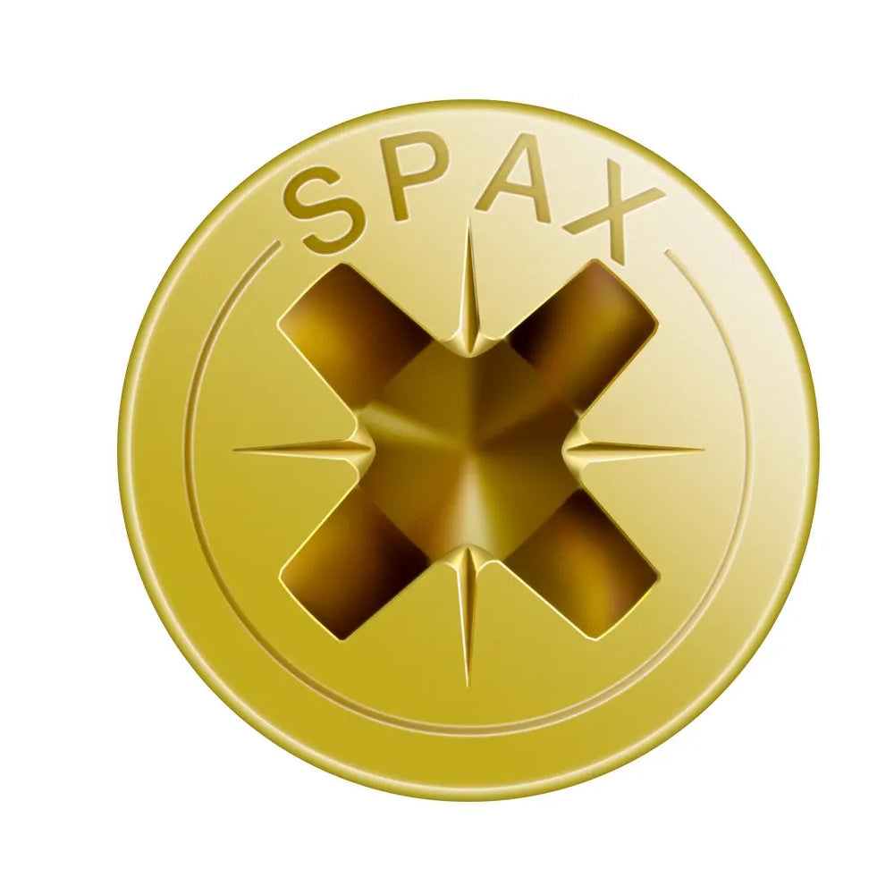 SPAX 5.0x80mm Pozi Yellow Screws - 1081020500803 Screws Spax UK Ltd (NMBS) CarlR Collections_Other Screws Collections_Screws / Nails Collections_Woodscrews Other Screws Product Type_Screws Screws Screws & Nails spax Woodscrews