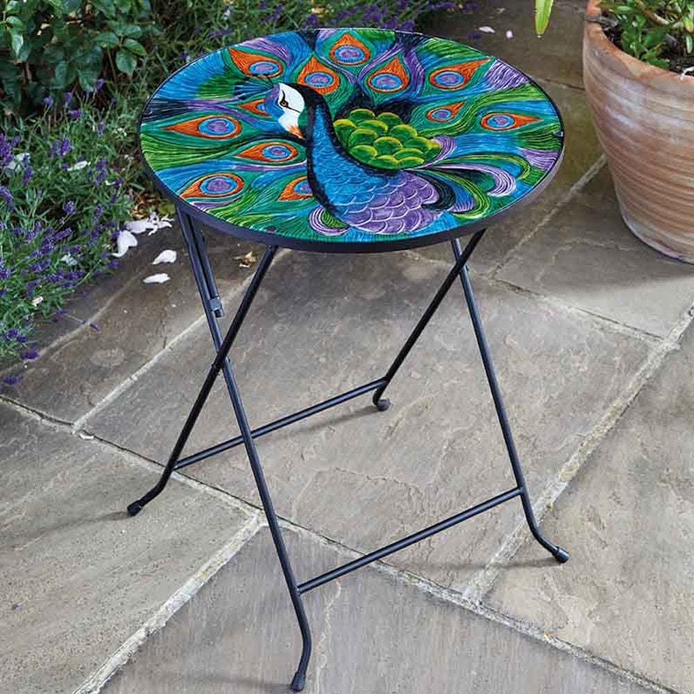 Smart Peacock Glass Table XL 60 x 45cm (Part No. 5030055)