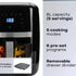 Daewoo Air Fryer with Viewing Window & Divider 8L (Part No. SDA2727)