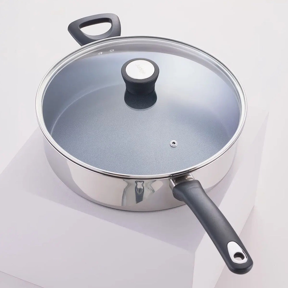 Judge Essentials Sauté Pan 28cm (Part No: JEC29S) Saute Pans Horwood Homewares Ltd (AIS) Brand_Judge CarlR Collections_Saucepans / Casseroles Collections_Saucepans and Caseroles Judge Judge Essentials Kitchen Kitchen & Dining Product Type_Saucepans Product Type_Saute Pans Saucepans Saucepans & casseroles