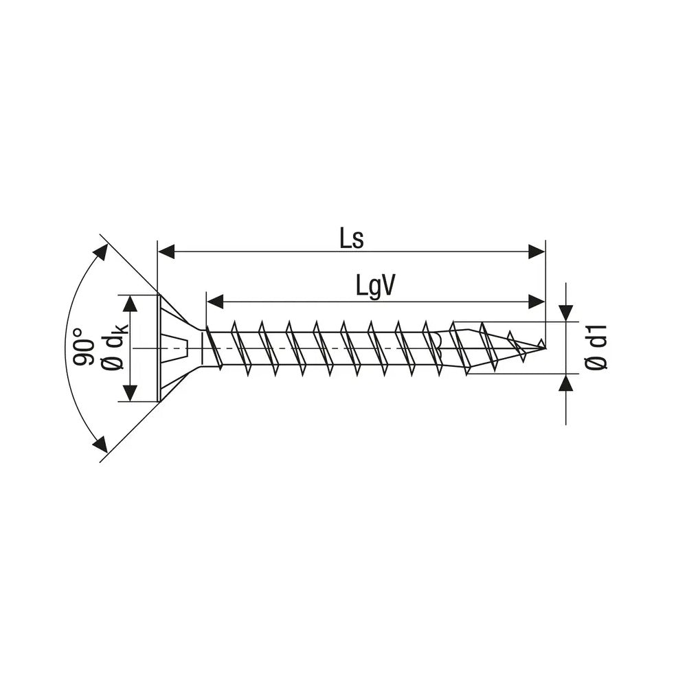SPAX 5.0x30mm Pozi Yellow Screws - 1081020500303 screws Spax UK Ltd (NMBS) CarlR Collections_Other Screws Collections_Screws / Nails Collections_Woodscrews Other Screws Product Type_Screws Screws Screws & Nails spax Woodscrews