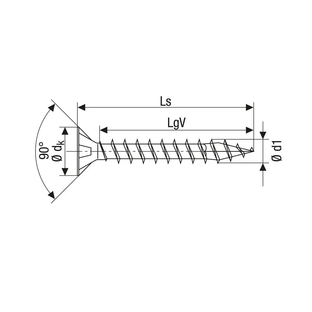 4.5x30mm SPAX Pozi Yellow Screws - 1081020450303 Screws Spax UK Ltd (NMBS) CarlR Collections_Other Screws Collections_Screws / Nails Collections_Woodscrews Other Screws Product Type_Screws Screws Screws & Nails spax Woodscrews