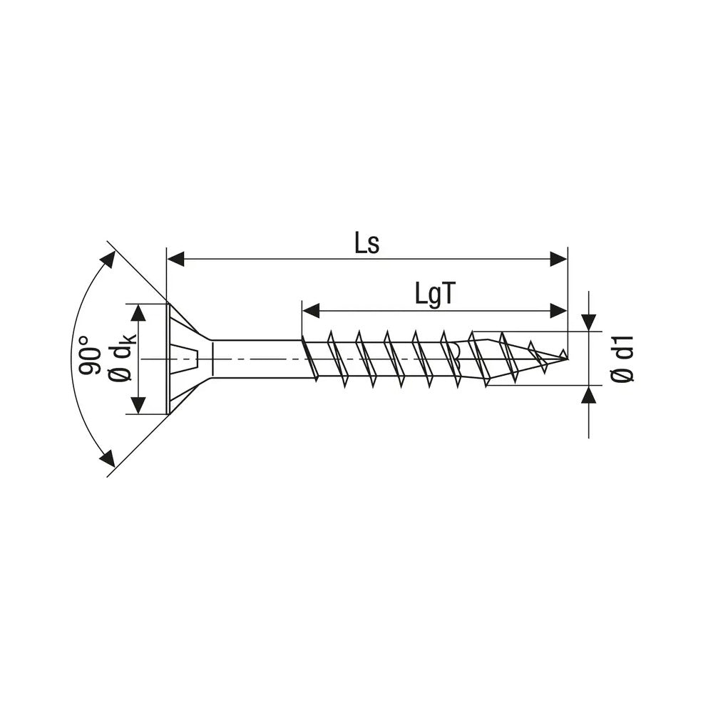 5.0x100mm SPAX Pozi Yellow Screws - 1081020501003 Screws Spax UK Ltd (NMBS) CarlR Collections_Other Screws Collections_Screws / Nails Collections_Woodscrews Other Screws Product Type_Screws Screws Screws & Nails spax Woodscrews