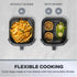Daewoo Air Fryer with Viewing Window & Divider 8L (Part No. SDA2727)