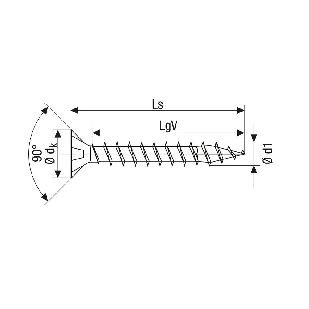 SPAX 4.5x40mm Pozi Yellow Screws - 1081020450403 Screws Spax UK Ltd (NMBS) CarlR Collections_Other Screws Collections_Screws / Nails Collections_Woodscrews Other Screws Product Type_Screws Screws Screws & Nails spax Woodscrews