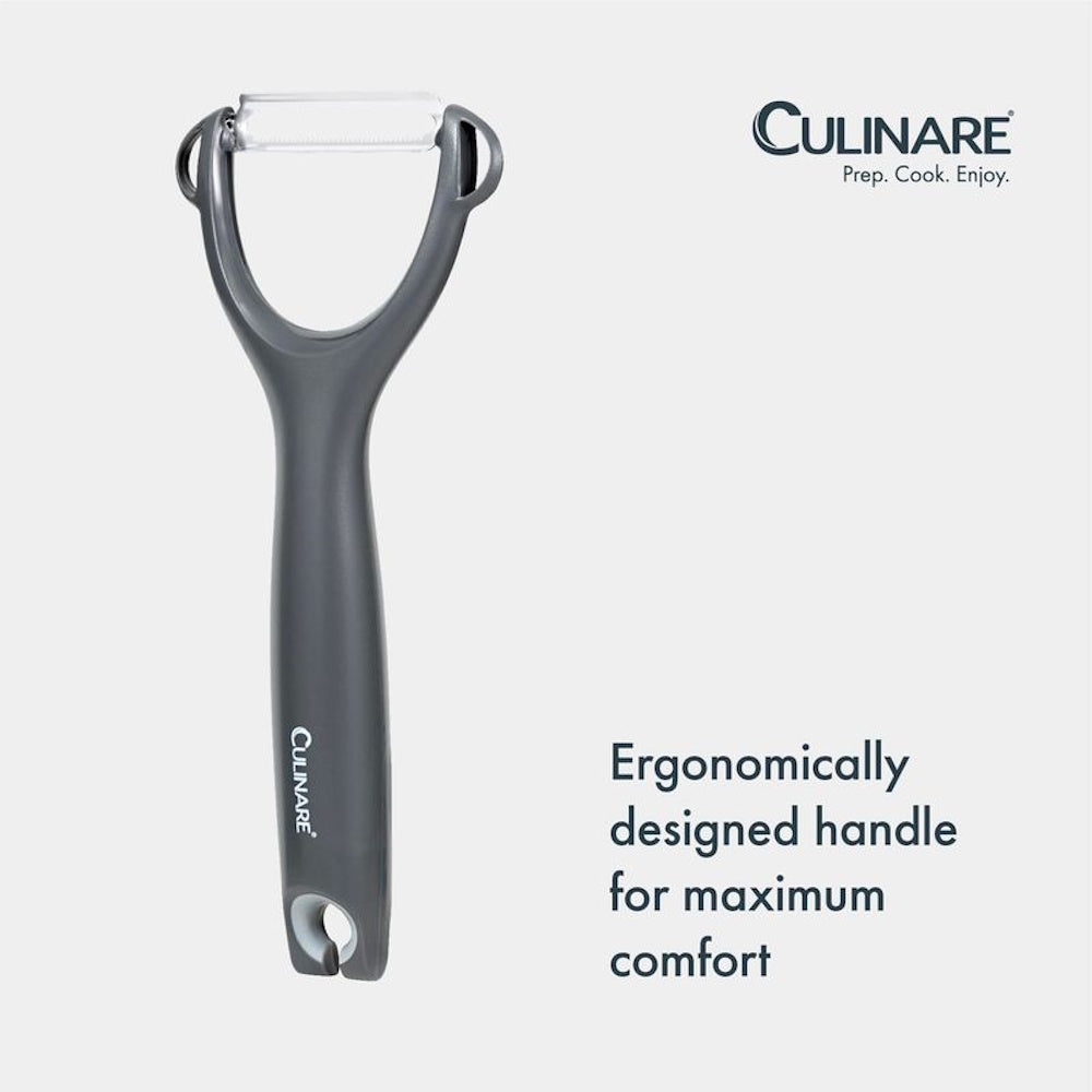 Culinare Safety Peeler Serrated Grey - C240204 Peelers & Corers DK Household Brands Ltd (AIS) Brand_Culinare CarlR Collections_Peelers and Corers Culinare Kitchen Kitchen Equipment Kitchen Essential Kitchen Tools & Utensils Kitchenware Peelers & Corers Product Type_Peelers & Corers