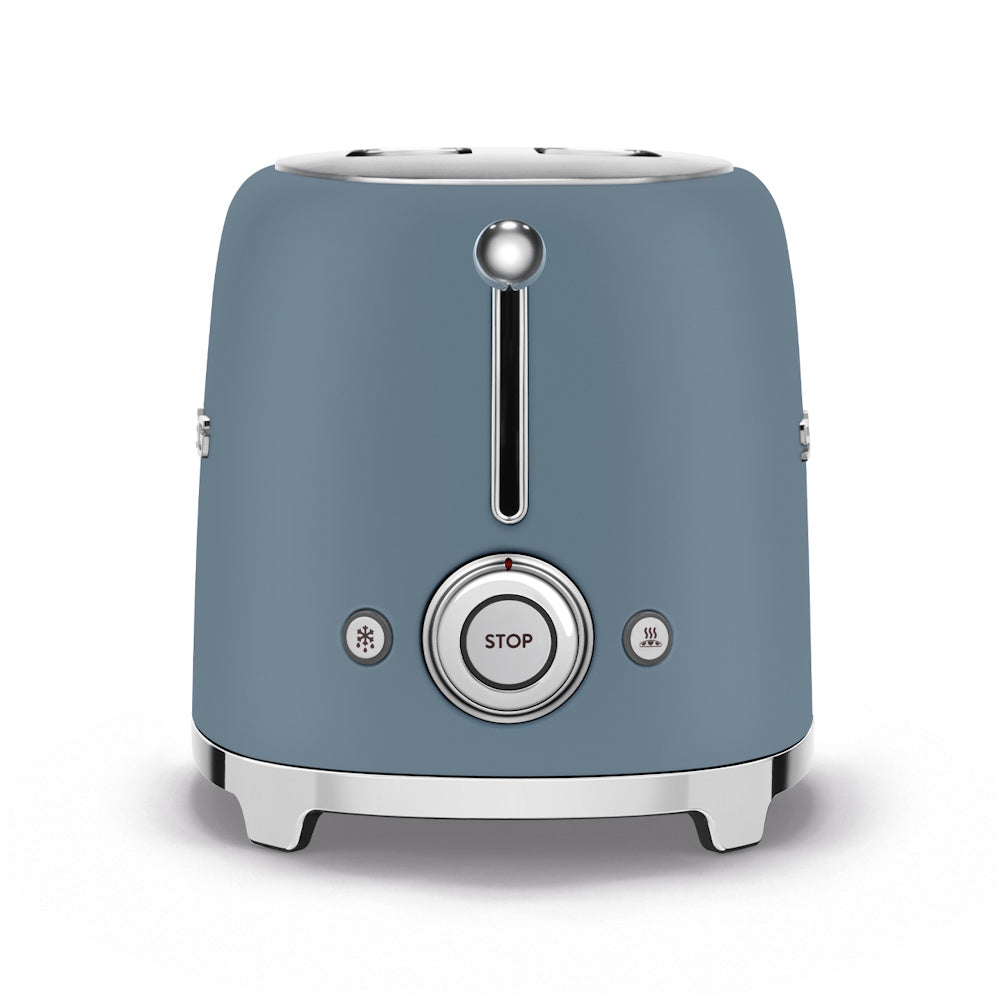 SMEG 2 Slice Toaster – Storm Blue Matte (Part No. TSF01SBMUK)