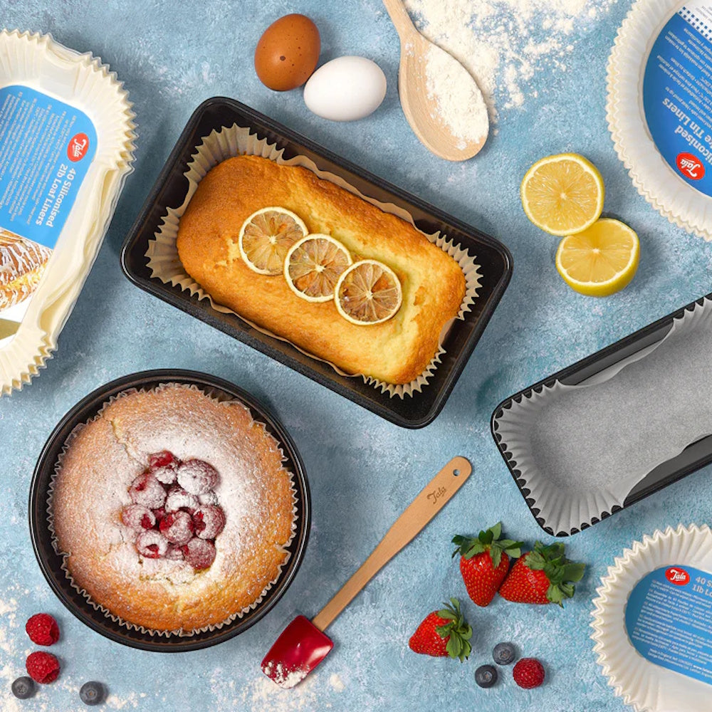 Tala 40 Siliconised Greaseproof Loaf Tin Liners 1lb - 10A05201 Baking Dayes Ltd (AIS) Baking Brand_Tala CarlR Christmas Baking Collections_Baking cooking & baking dayes Dayes Ltd Dayes UK Home Baking Product Type_Christmas Baking Product Type_Sundry Baking Tala