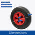 Pneumatic Wheel 400mm 16" - E1604 Wheels Select Hardware Ltd Brand_Select Hardware CarlR Castors & Wheels Collections_Castors / Wheels Collections_Wheelbarrows / Trolleys / Trugs Garden Garden Tidying Gardening Product Type_Wheelbarrows Product Type_Wheels Select Hardware Wheelbarrows Trolleys & Trugs