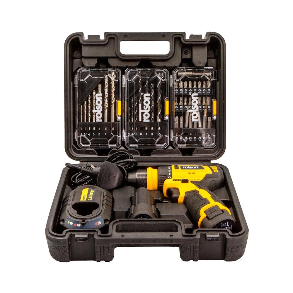 Cordless Drill and Impact Driver Set 12V – Part No: 70723 Impact Driver Rolson Tools Ltd Brand_Rolson CarlR Collections_Drills and Screwdrivers DIY Drills & Screwdrivers Expert DIY Power Drills & Screwdrivers Product Type_Power Drills & Screwdrivers Rolson