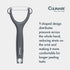 Culinare Safety Peeler Serrated Grey - C240204 Peelers & Corers DK Household Brands Ltd (AIS) Brand_Culinare CarlR Collections_Peelers and Corers Culinare Kitchen Kitchen Equipment Kitchen Essential Kitchen Tools & Utensils Kitchenware Peelers & Corers Product Type_Peelers & Corers