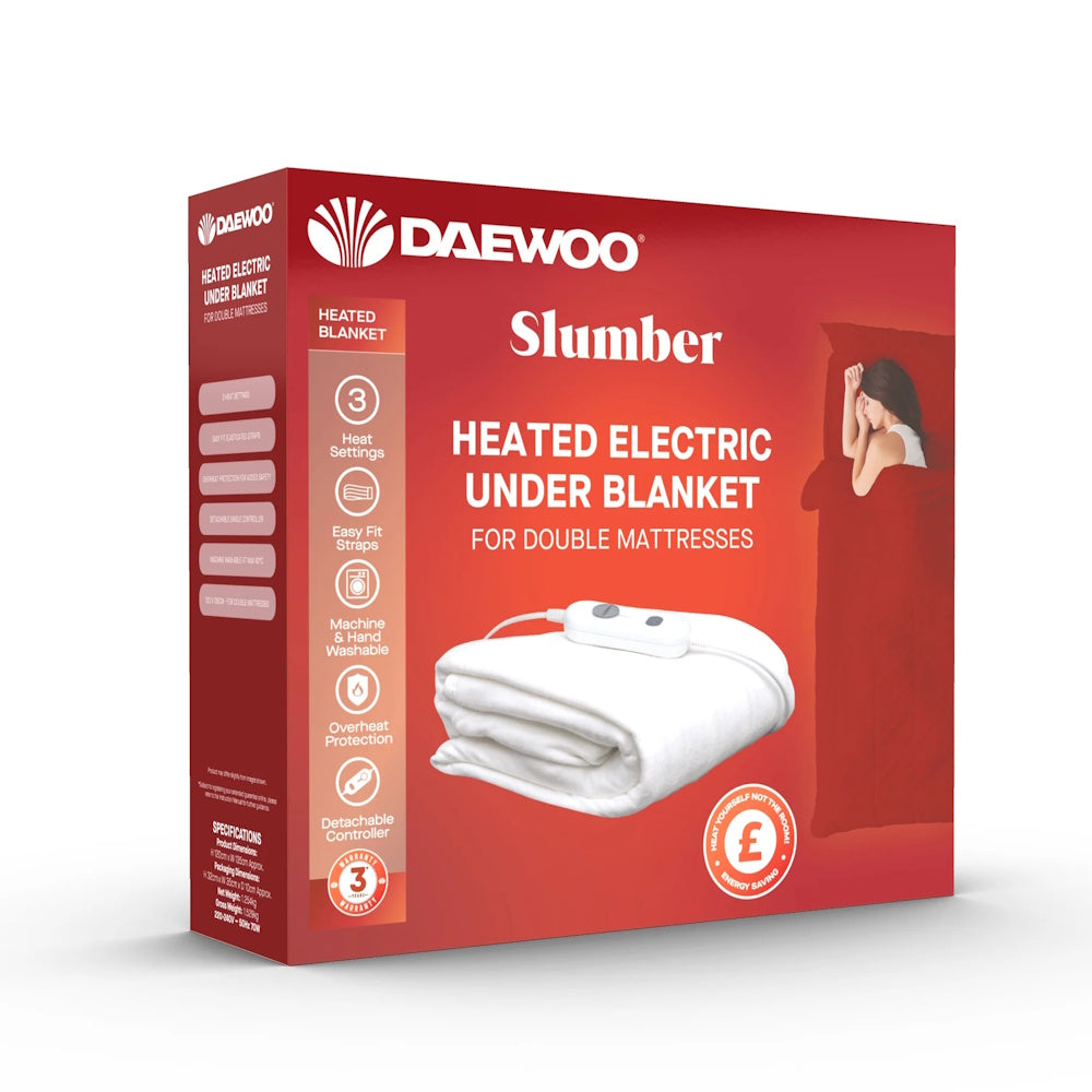 Daewoo Electric Heated Underblanket Double - HEA1909