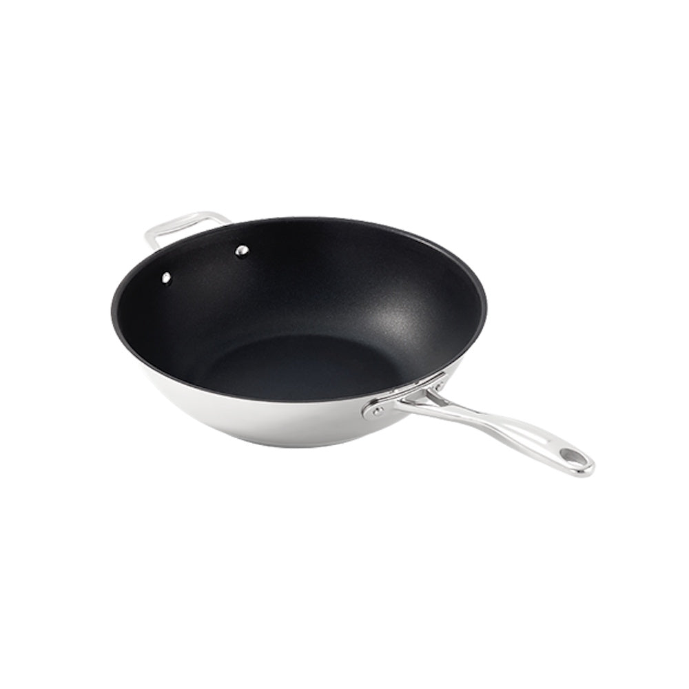 Stellar Profile Wok 30cm - S778 Woks Horwood Homewares Ltd (AIS) Brand_Stellar CarlR Collections_Frypans Grills and Woks Cookware Cookware & Bakeware Frypans Grillpans & Woks Grillpans & Woks International Cookware Kitchen Product Type_Woks Stellar
