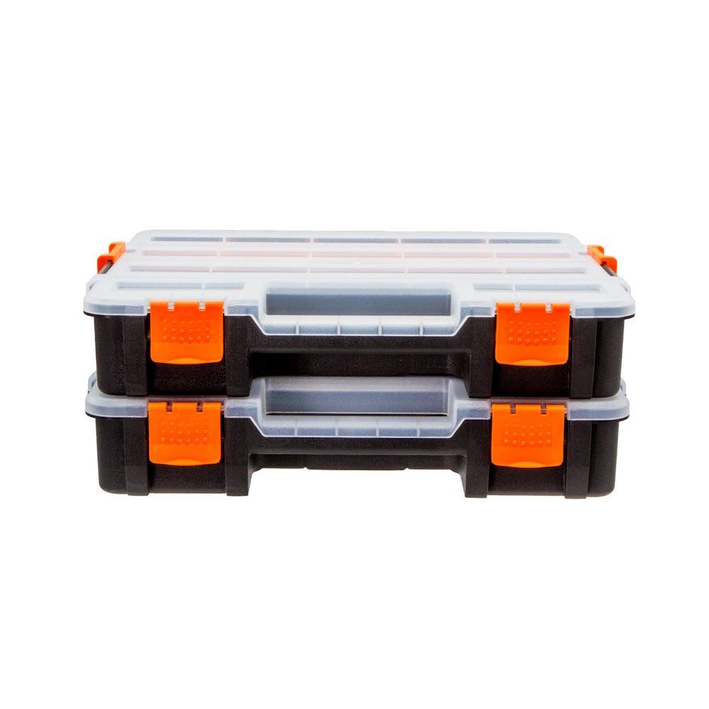 Rolson 2 Piece 335 x 260mm Stackable Organiser (Part No: 68953) Tool Boxes Rolson Tools Ltd Brand_Rolson CarlR Collections_Organisers / Cases Collections_Tool Boxes / Bags DIY Expert DIY Organisers & Cases Product Type_Organisers Product Type_Tool Boxes Rolson Tool Boxes & Bags