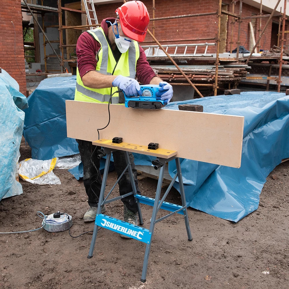 Portable Work Bench – 100kg - BB-BNV101 Workbenches & Saw Horses Hamble Distribution Ltd Brand_Silverline CarlR Collections_Workbenches and Saw Horses DIY Expert DIY Product Type_Workbenches & Saw Horses Silverline Workbenches & Saw Horses