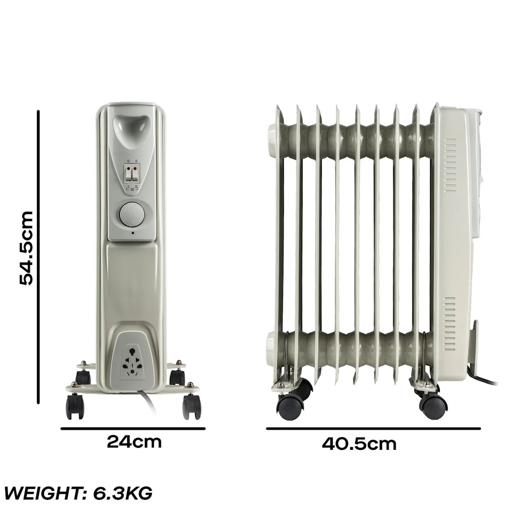 Daewoo Oil Filled Radiator 2000W White (Part No. HEA1141GE)