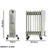 Daewoo Oil Filled Radiator 2000W White (Part No. HEA1141GE)