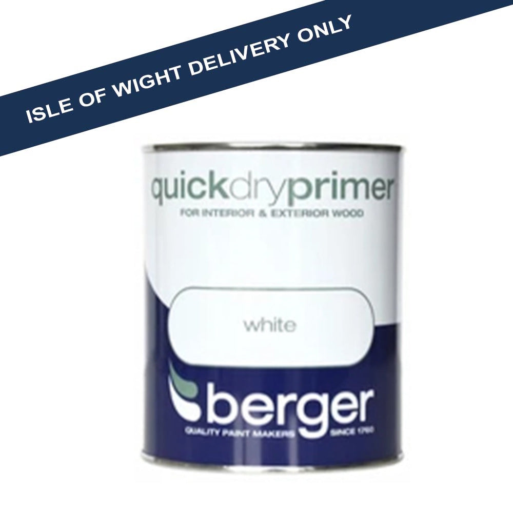 Berger Quick Dry Primer Undercoat White - 750ml Primer / Undercoat Berger Berger Brand_Berger Home Improvement iowonly Not Google Primers & Undercoats Product Type_Primer / Undercoat Restricted