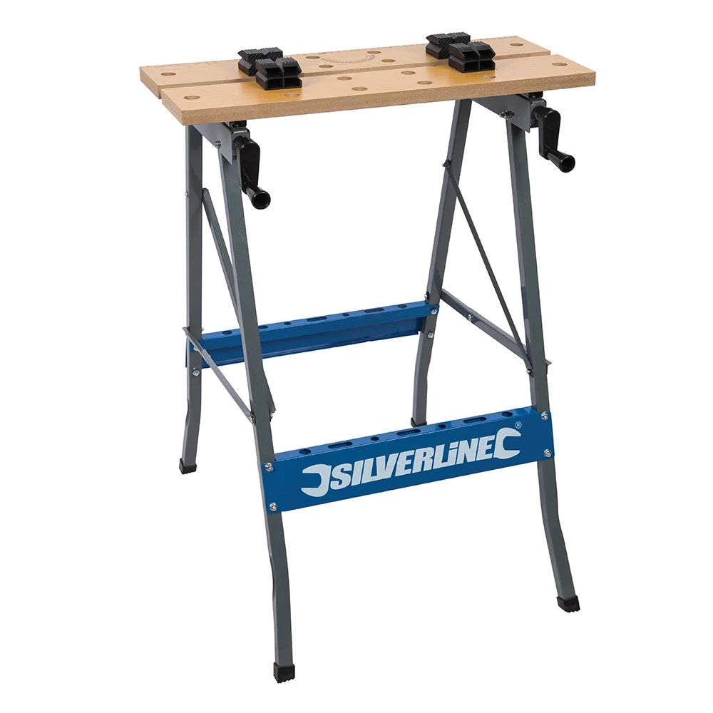 Portable Work Bench – 100kg - BB-BNV101 Workbenches & Saw Horses Hamble Distribution Ltd Brand_Silverline CarlR Collections_Workbenches and Saw Horses DIY Expert DIY Product Type_Workbenches & Saw Horses Silverline Workbenches & Saw Horses